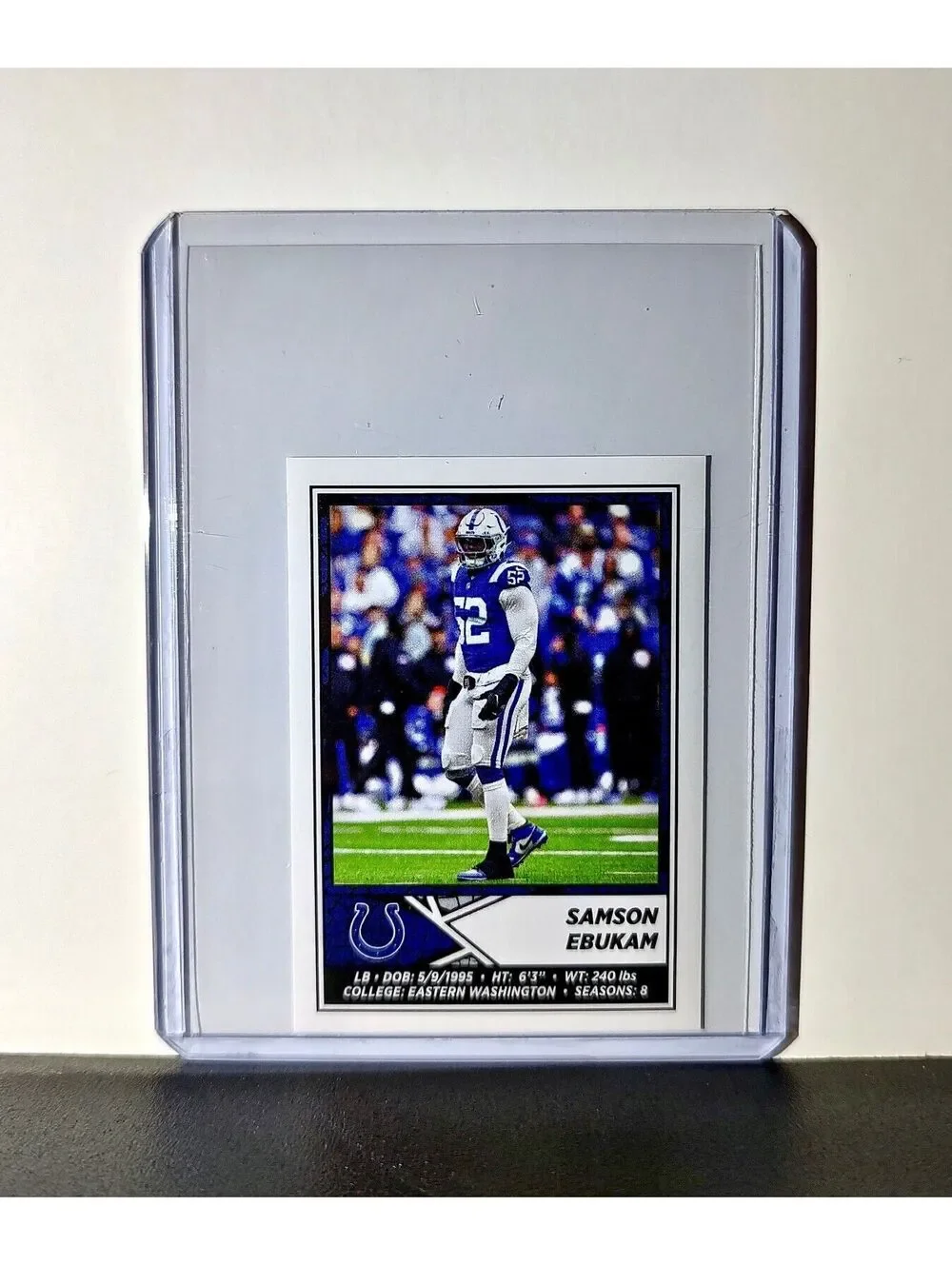 Samson Ebukam 2024 Panini NFL Sticker #195 Indianapolis Colts